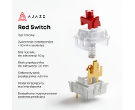 Ajazz AK820 Red Switch czarna - 1536376 - zdjęcie 8
